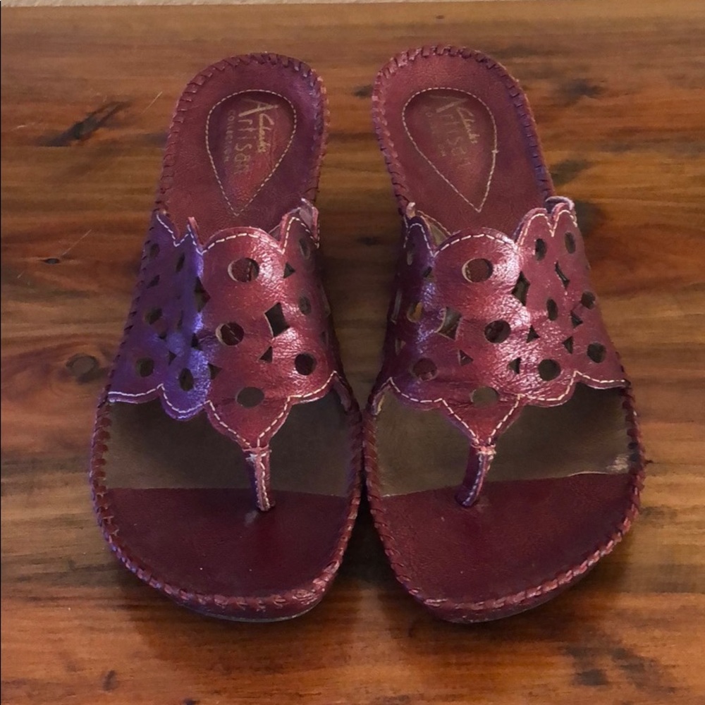 Clark’s wedge sandals